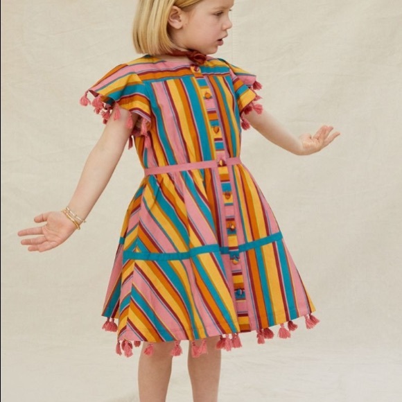 Anthropologie Other - Anthropologie farm rio rainbow stripe kids dress